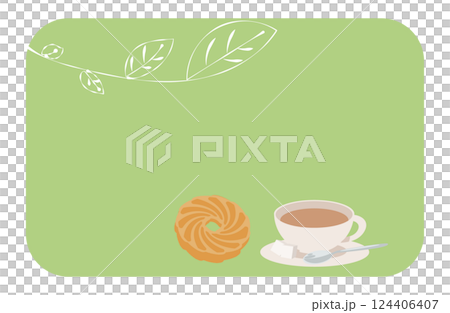 Donut and teacup frame 124406407