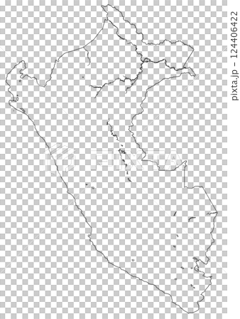 秘魯空白地圖 124406422