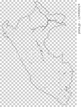 秘魯空白地圖 124406424
