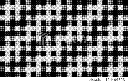 Black shepherd check pattern material 124406868