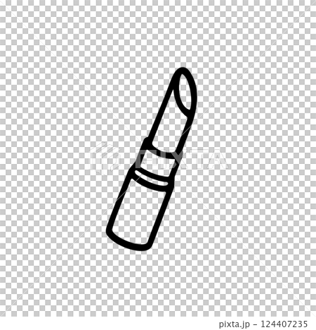 シンプルな口紅のイラスト素材 124407235