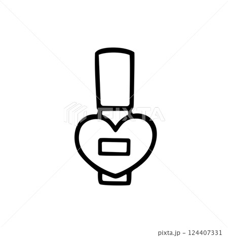 シンプルなマニキュアのイラスト素材 124407331