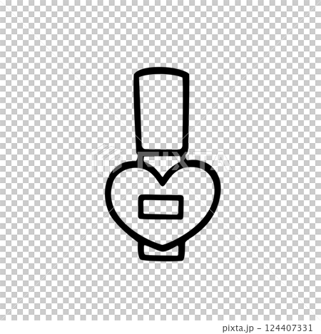 シンプルなマニキュアのイラスト素材 124407331