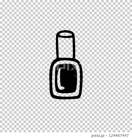 簡單的美甲插圖素材 簡單的美甲插圖素材 124407447