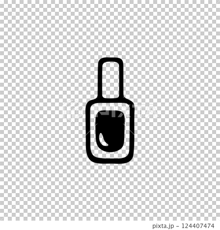 シンプルなマニキュアのイラスト素材 シンプルなマニキュアのイラスト素材 124407474