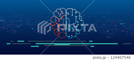 Artificial intelligence concept with prompt field Artificial intelligence concept with prompt field 124407546