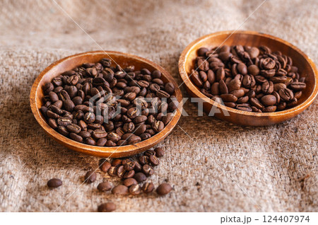コーヒー豆 二種類 コーヒー豆 二種類 124407974