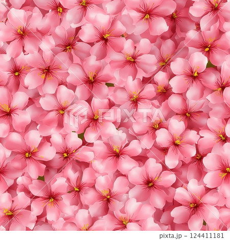 Beautiful Cherry Blossom Seamless Pattern for Background and Wallpaper Design 124411181