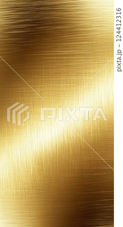 金色の金属表面が光を反射し、独特の質感と色 金色の金属表面が光を反射し、独特の質感と色 124412316