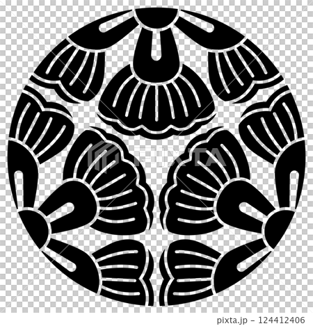 家紋です。三つ割り葛の花といいます。 124412406