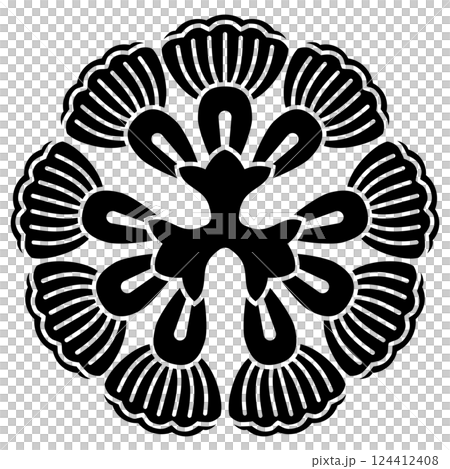 這是一個家族徽章。它的名字叫三橫葛花。 這是一個家族徽章。它的名字叫三橫葛花。 124412408