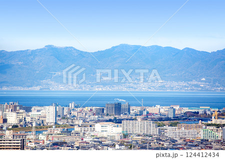 大分市街地と別府湾眺望 大分市街地と別府湾眺望 124412434