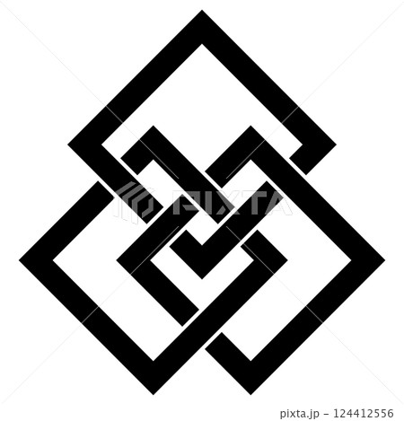 家紋です。三つ傍折敷といいます。 124412556