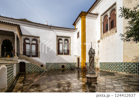 The Palace of Sintra, Palacio Nacional de Sintra, also called Town Palace is located in the town of Sintra in Portugal The Palace of Sintra, Palacio Nacional de Sintra, also called Town Palace is located in the town of Sintra in Portugal 124412637