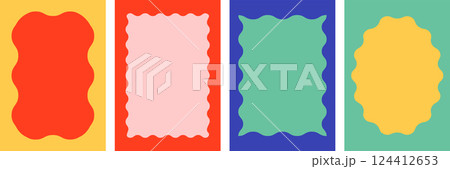 Wavy Scalloped Rectangular and Oval Frames Collection. Wavy Scalloped Rectangular and Oval Frames Collection. 124412653