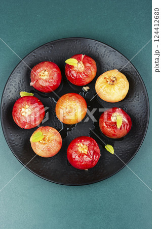 Stuffed Baked Apples. 124412680