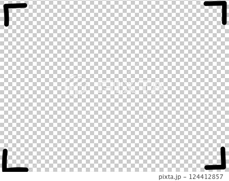 Simple monochrome square frame vector illustration that can be used as material 124412857