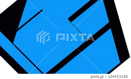 arafed view of a blue building with a clock on it arafed view of a blue building with a clock on it 124413188