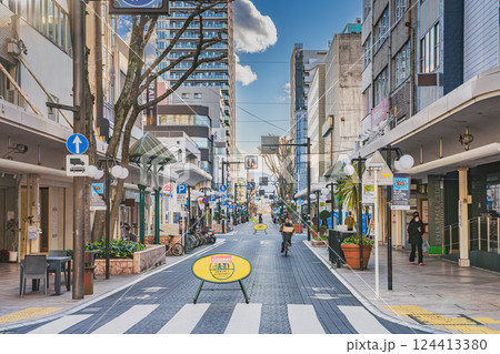 冬の静岡市の街並み(静岡県) 124413380