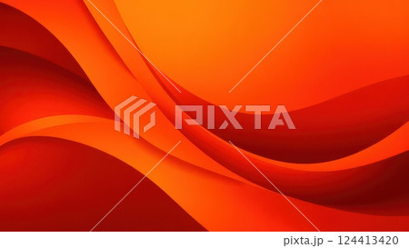 red abstract background with smooth lines and waves 124413420