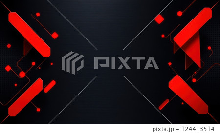 a close up of a red and black background with a red arrow 124413514