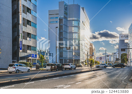 冬の静岡市の街並み(静岡県) 冬の静岡市の街並み(静岡県) 124413880