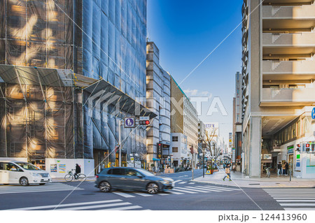 冬の静岡市の街並み(静岡県) 124413960