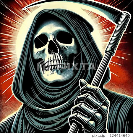 reaper image with posterization effect 124414640