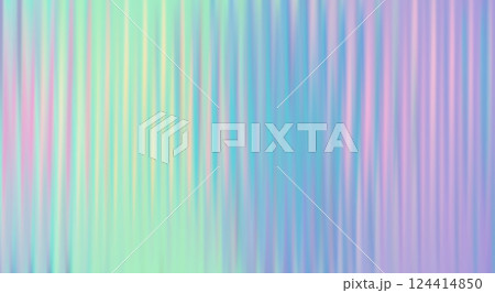 Vector Blurred holographic gradient background. Ribbed glass texture. 124414850