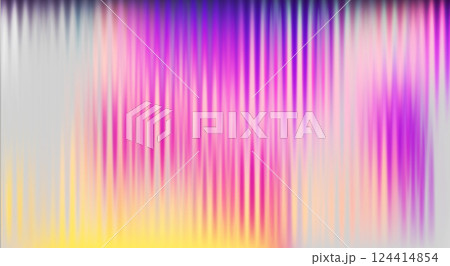 Vector Blurred holographic gradient background. Ribbed glass texture. 124414854