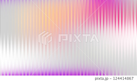 Vector Blurred holographic gradient background. Ribbed glass texture. 124414867