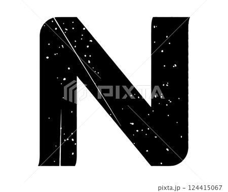 Grungy vector font. Art lettering. Grungy vector font. Art lettering. 124415067