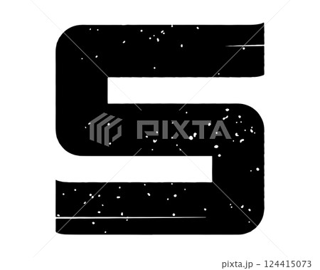 Grungy vector font. Art lettering. Grungy vector font. Art lettering. 124415073