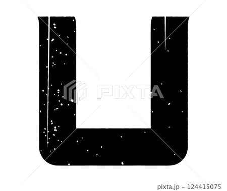 Grungy vector font. Art lettering. Grungy vector font. Art lettering. 124415075