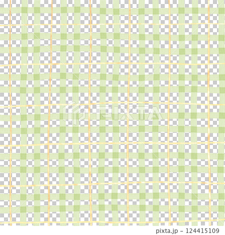 Gold Sage Green Plaid Gingham Hand Drawn Background Pattern Overlay 124415109