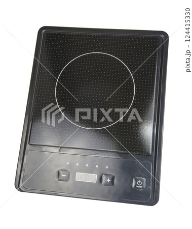 Induction cooker plate isolated on white background 124415330