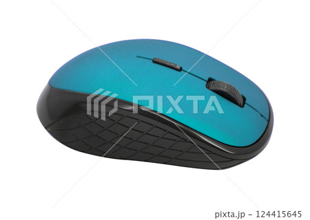 Wireless mouse for pc isolated on the white background 124415645