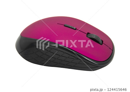 Wireless mouse for pc isolated on the white background Wireless mouse for pc isolated on the white background 124415646