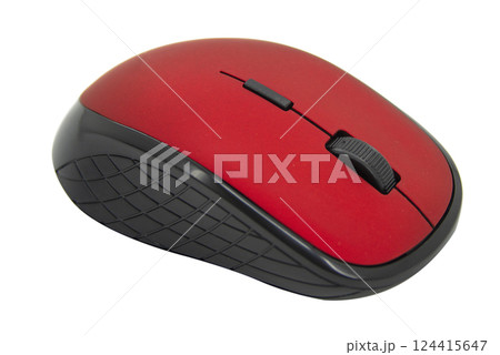 Wireless mouse for pc isolated on the white background 124415647