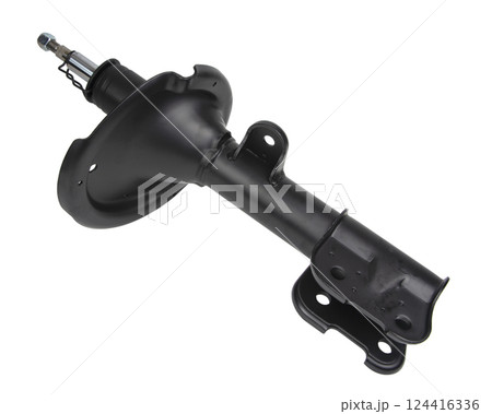 shock absorber automotive car detail isolated on the white background shock absorber automotive car detail isolated on the white background 124416336