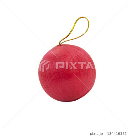 Christmas ball decrotive festive isolated on the white background Christmas ball decrotive festive isolated on the white background 124416385