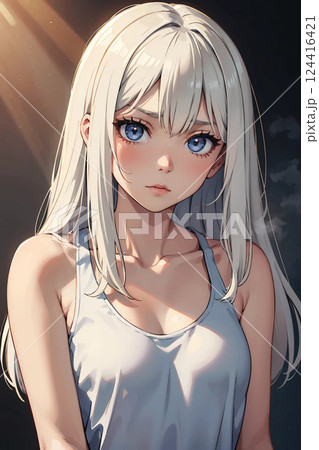 白い美少女 白い美少女 124416421