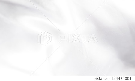Shiny white silk fabric reflecting soft light, creating a rich texture. Shiny white silk fabric reflecting soft light, creating a rich texture. 124421001