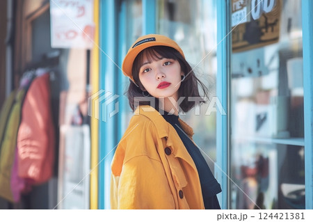 オシャレな女性「AI生成画像」 124421381