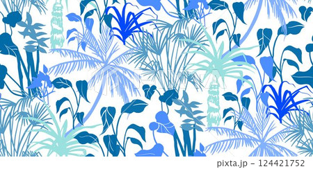 grey tropical prints in monochromes with banana palm leaves for textiles grey tropical prints in monochromes with banana palm leaves for textiles 124421752