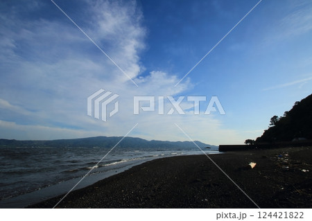 砂浜と青い空 砂浜と青い空 124421822