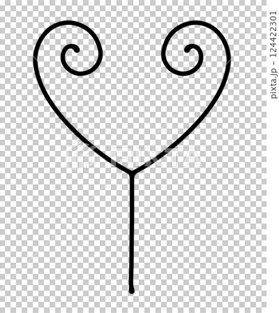 ゆるめシンプルなくるくるデザインの『Y』 124422301