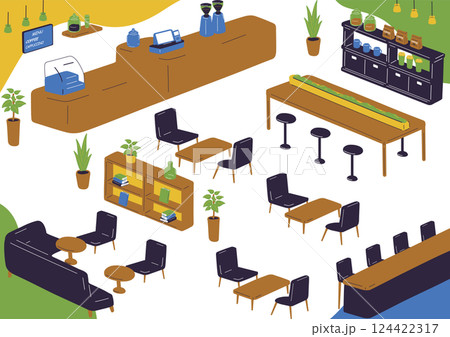 カフェの風景 カフェの風景 124422317