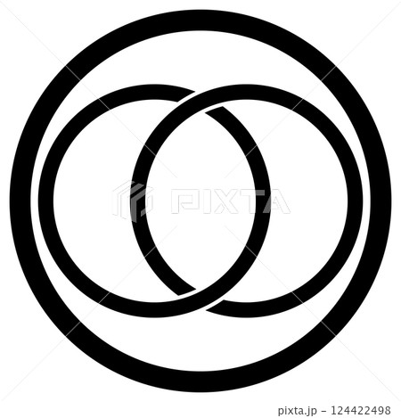 家紋です。細輪に違い金輪と言います。 124422498