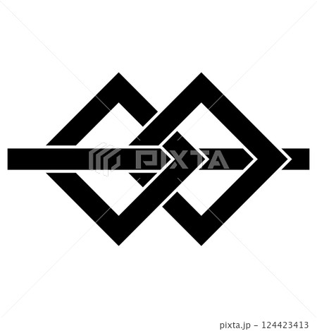 家紋です。二つ釘抜貫抜と言います。 124423413